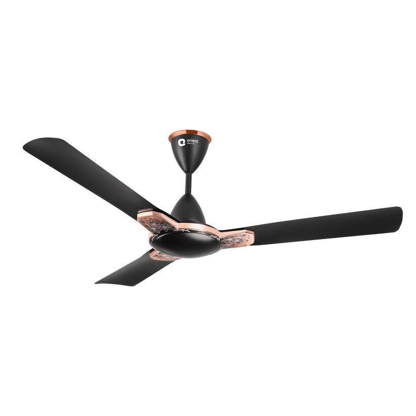 Orient Mozart Nature Designer Ceiling Fan Floral Black